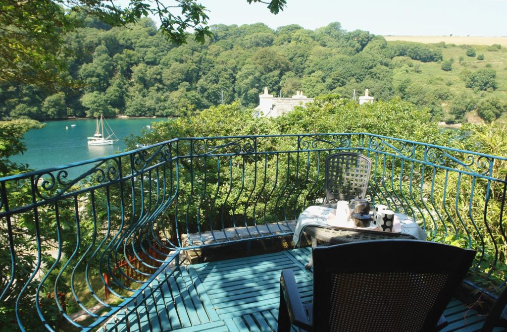 Balcony at Galanda Treetops, Newton Ferrers