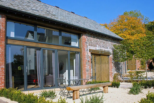 Barley House exterior - converted barn.