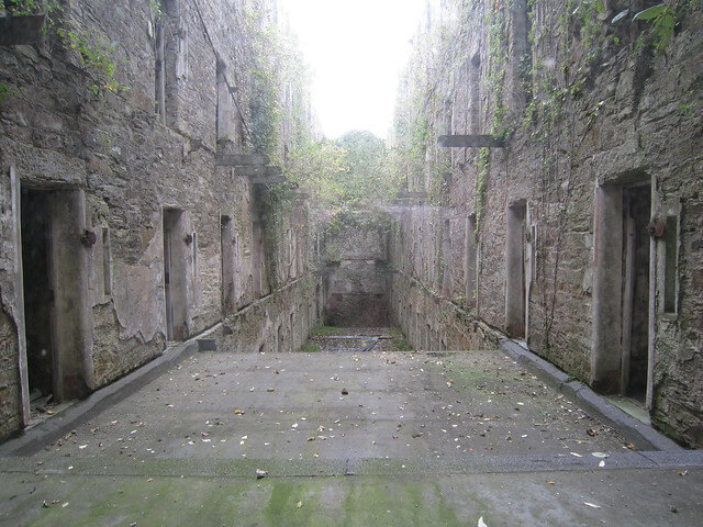 Photograph of the inside of Bodmin Jail in Cornwall