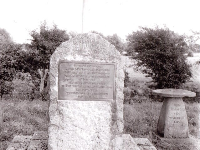 Sedgeworth Moor Monument image in black and white