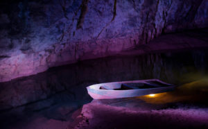 Boat in Wookey Hole caves