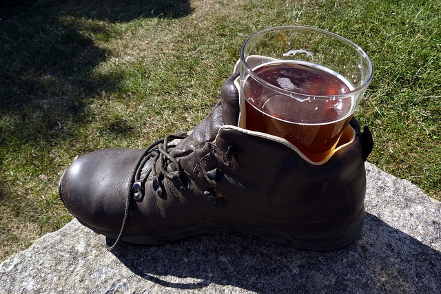 Beer in a Walking Boot