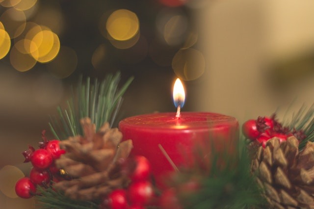 Christmas Candle Burning