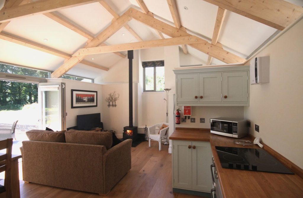 Romantic Lounge ans Kitchen Area, Mugwell Barn