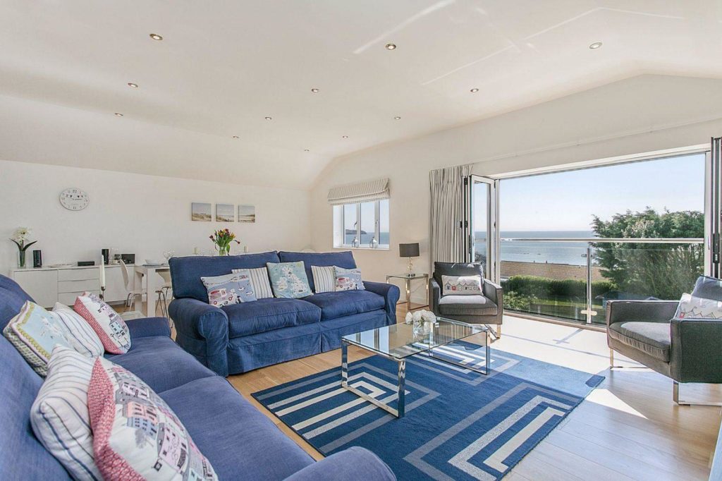 Lounge Area in Holiday Home with Balcony