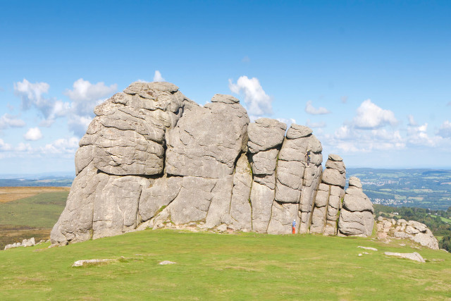 Climbing Haytor Rock on Dartmoor