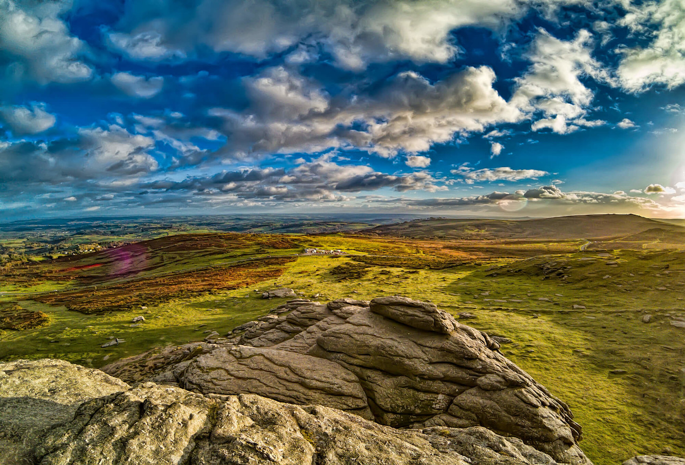 View of Dartmoor National Park