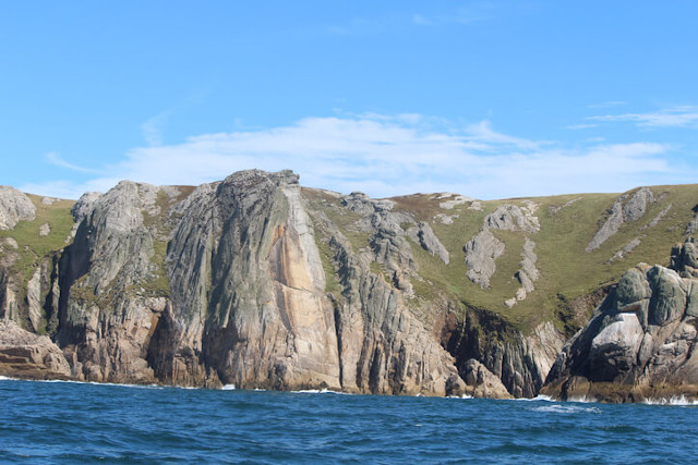 Devil's slide on Lundy Island