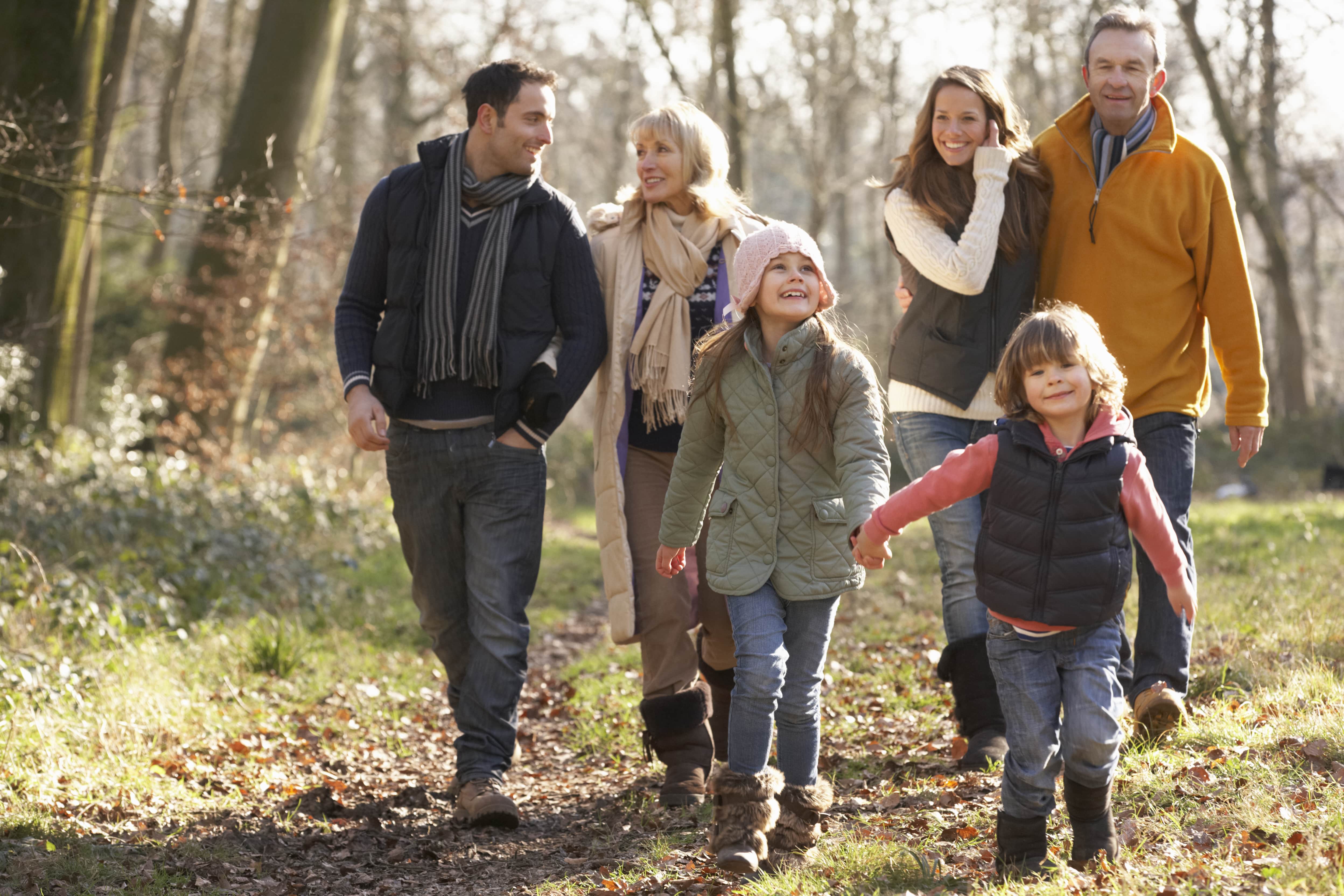 Family walking