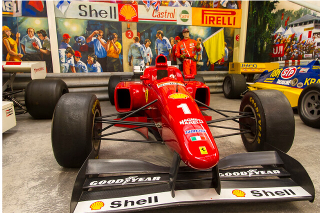 Ferrari-Formula-1-car-in-Haynes-International-Motor-Museum-Sparkford-Somerset