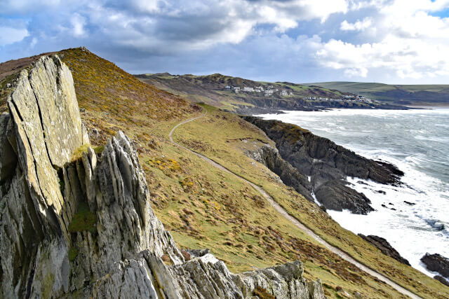 Morte Point coastal scenery in North Devon