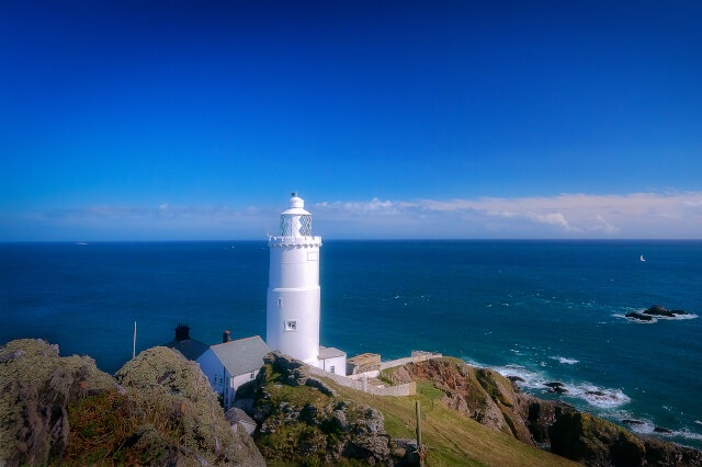 Start Point Lighthouse by the sea in South Devon