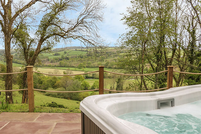 Holiday property with hot tub