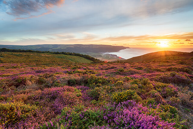 Somerset staycation - view of porlock