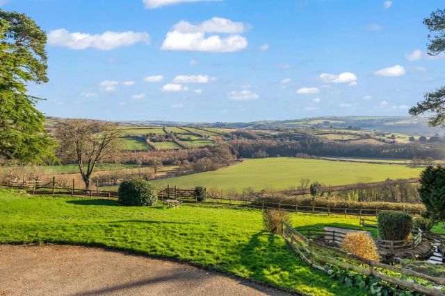 Views across North Devon from the little Silver Weddings, wedding venue.