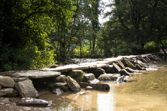 Tarr Steps in Exmoor National Park.