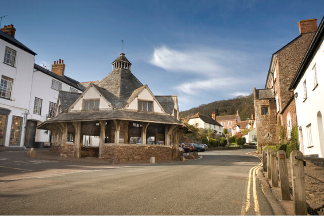 The Yarn Market in Dunster, Exmoor National Park.