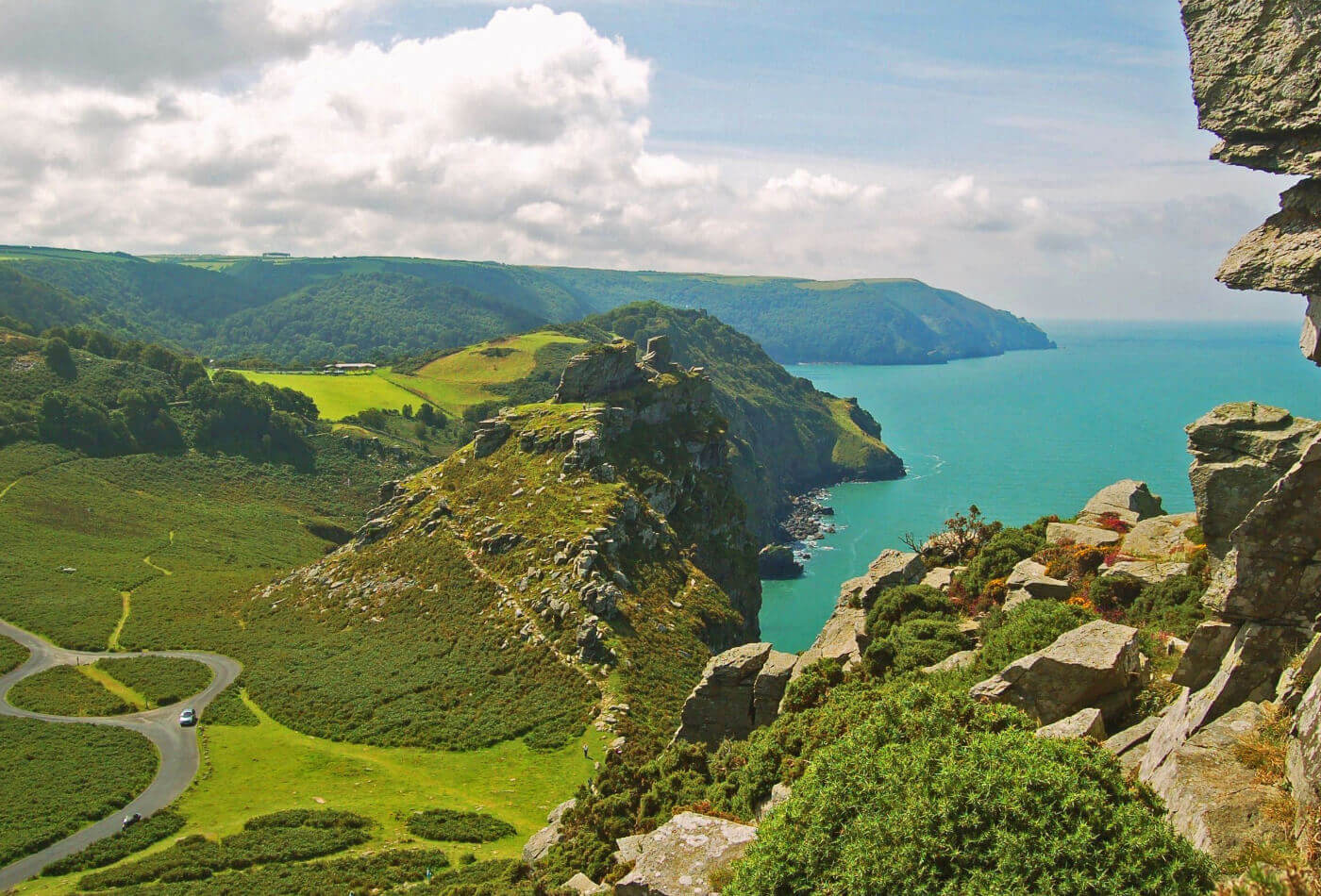 Valley of Rocks in Exmoor National Park.