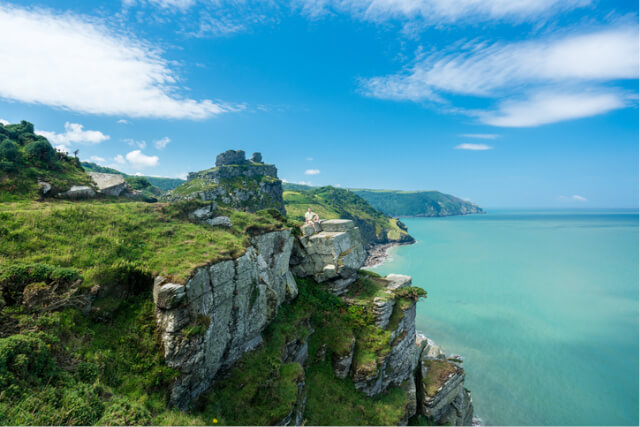 View of the Valley of Rocks in Exmoor National Park.