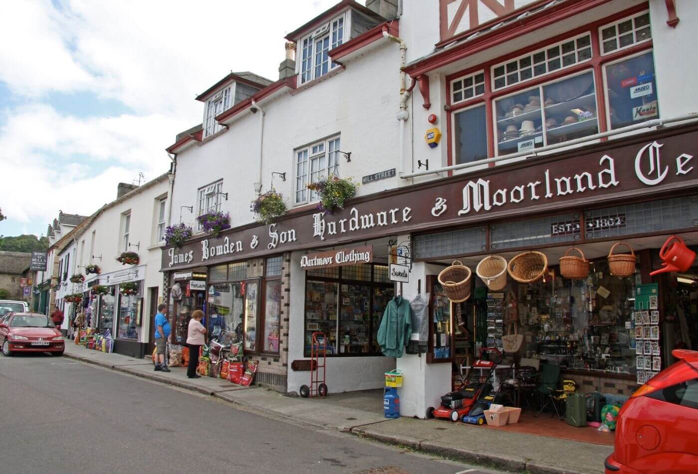 Chagford's famous moorland shop and family business, Bowden's.