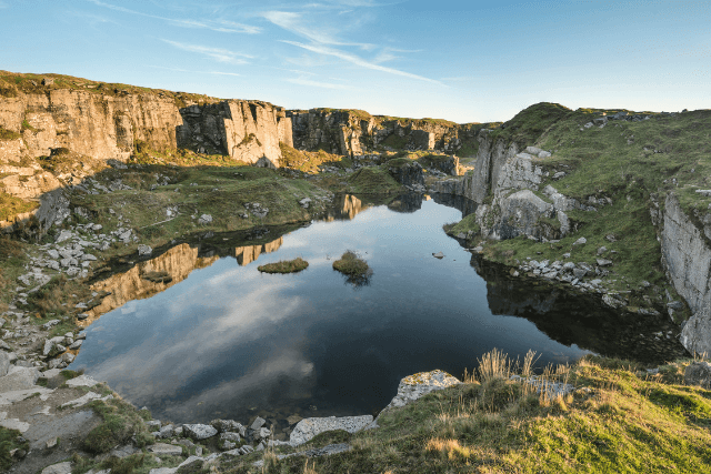 Foggintor Quarry in Dartmoor National Park.