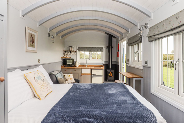 Glamping business luxury interior