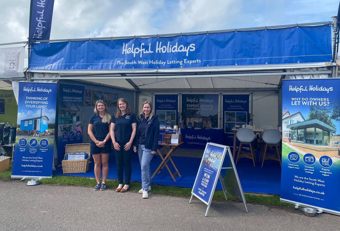 The Helpful Holidays team at Devon County Show 2024
